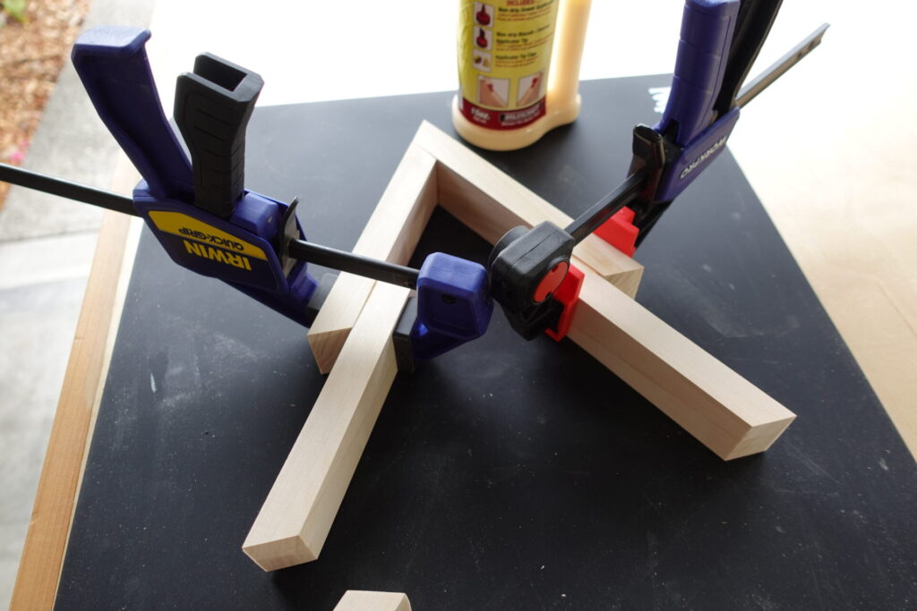 Glue and clamp branches