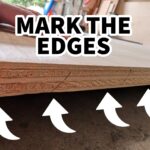 Marking the edges of plywood