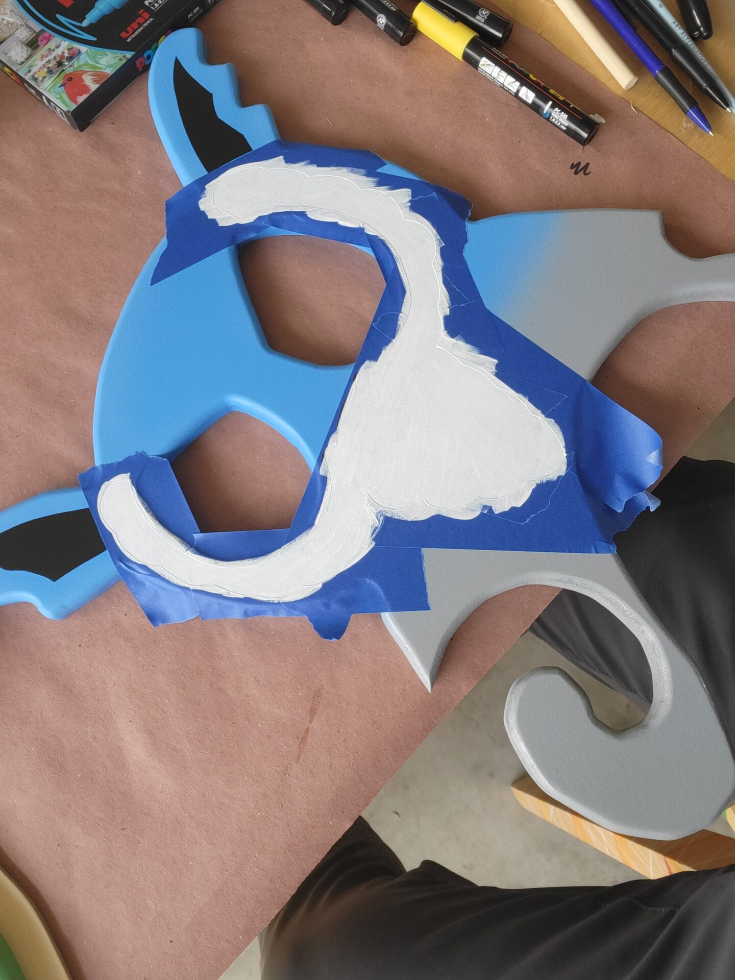 Making tape is your friend to paint the edges.