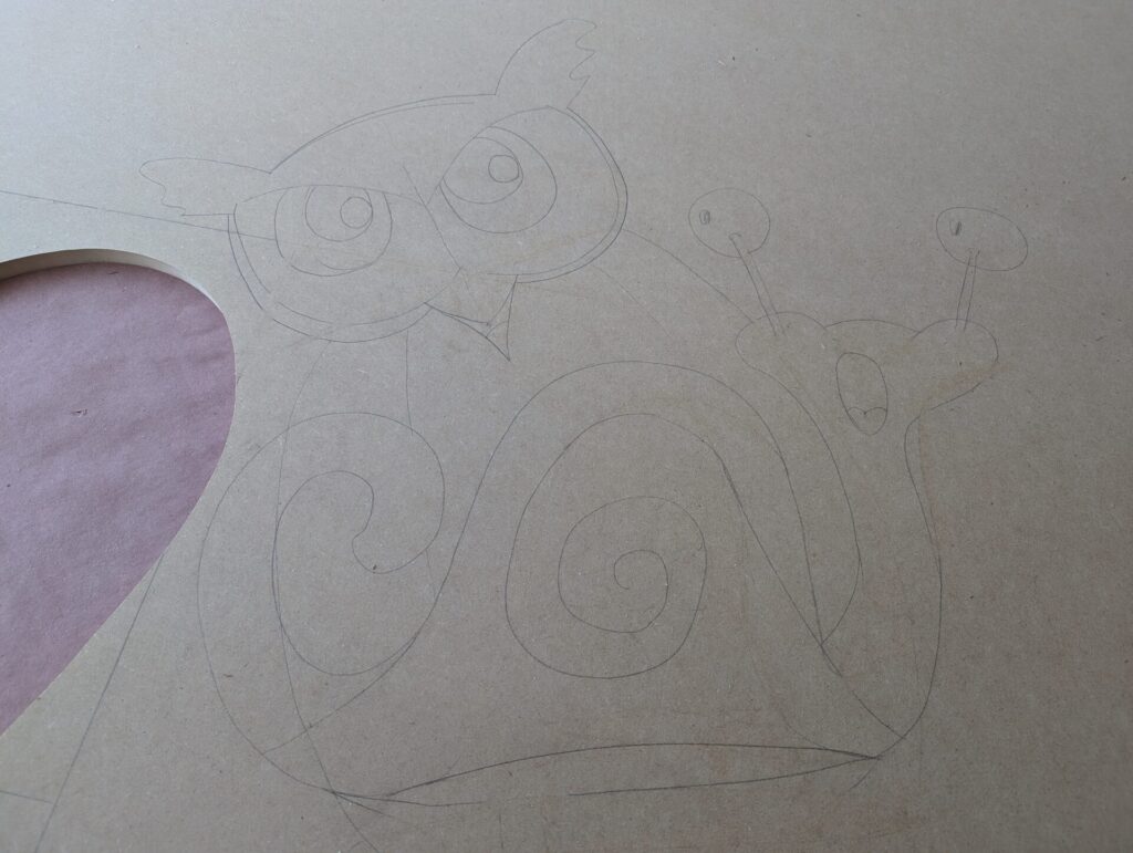 Initial Drawing of the characters.